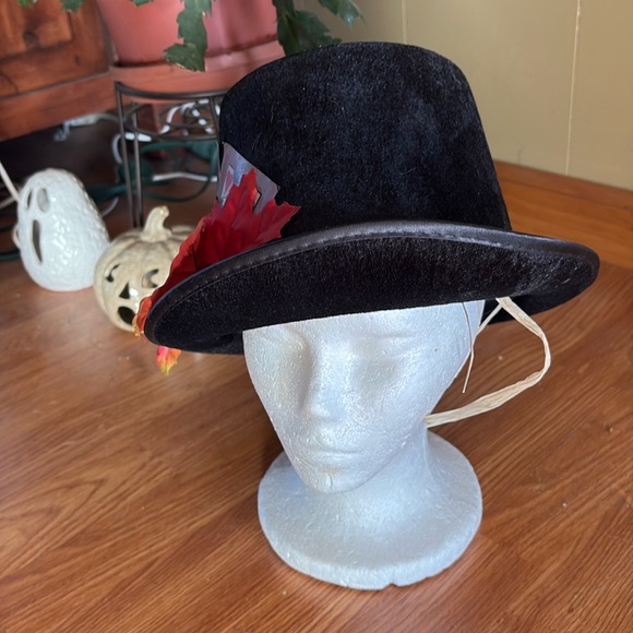Fall Halloween Card Embellished Black Top Hat - Picture 2 of 7